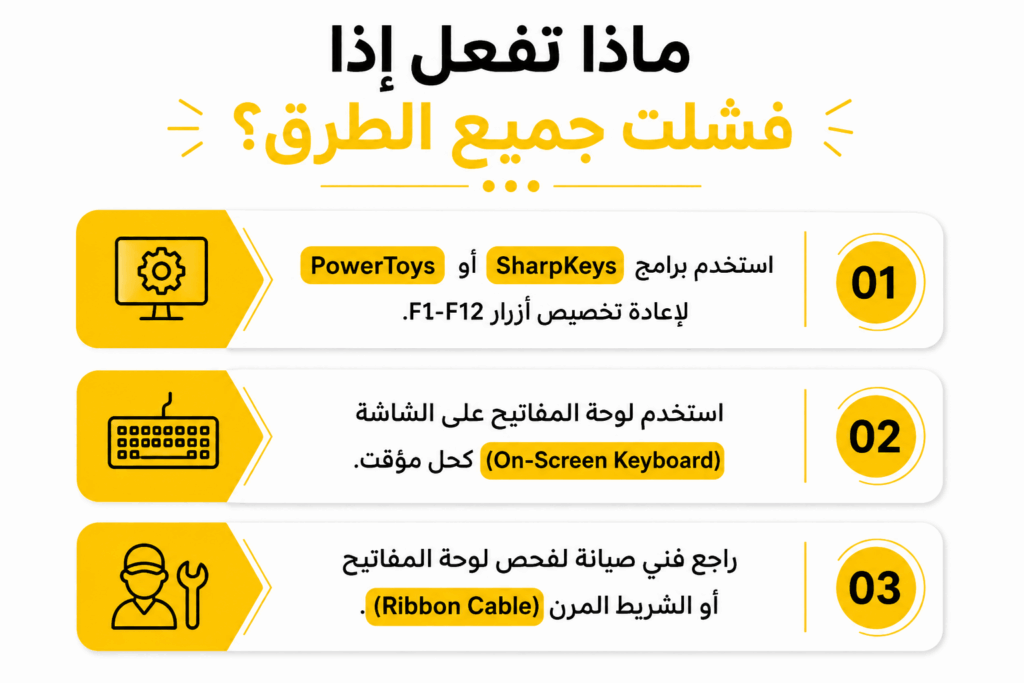 ماذا تفعل إذا فشلت جميع الطرق؟