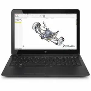 HP ZBook G4 15u laptop Core i5 7300U FirePro W4190 white background