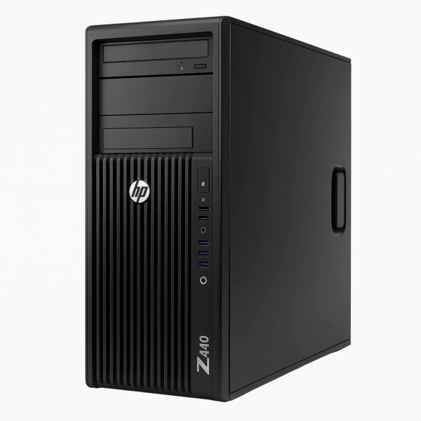 كمبيوتر مكتبي HP Z440 Tower Workstation استيراد – Xeon E5 2680، رام 16 جيجا، هارد 500 جيجا، كارت AMD 4GB.