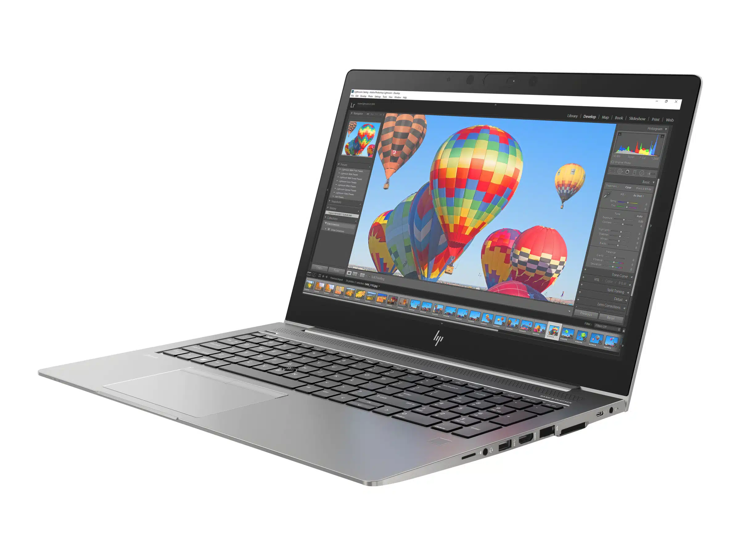 HP ZBook 15u G5 laptop Core i5 white background