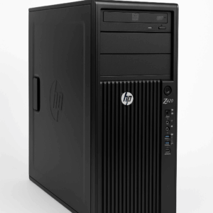 كمبيوتر مكتبي HP Z420 Workstation أسود – معالج Xeon E5، رام 16 جيجا، هارد SSD 256 جيجا، كارت NVIDIA Quadro