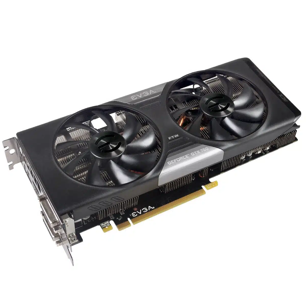 كارت شاشة EVGA GeForce GTX 760 بتصميم تبريد مزدوج – 2GB GDDR5