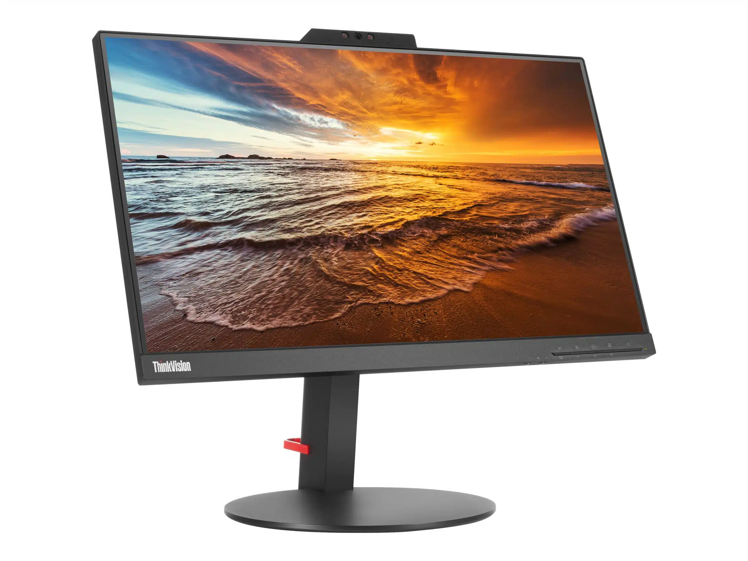 Lenovo ThinkVision T22v frameless design side view